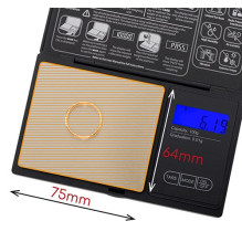 Skaitmeninės Svarstyklės - Adler AD 3176 100g Talpa, 0.01g Tikslumas, LCD Ekranas Juodas