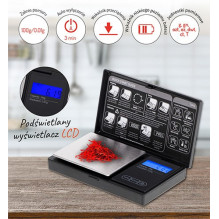 Skaitmeninės Svarstyklės - Adler AD 3176 100g Talpa, 0.01g Tikslumas, LCD Ekranas Juodas