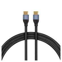 DisplayPort Kabelis - Savio CL-210 2m DisplayPort į DisplayPort Kabelis Juodas DisplayPort Kabelis - Savio CL-210 2m DisplayPort į DisplayPort Kabelis Juodas