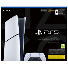 Žaidimų Konsolė - Sony PS5 Skaitmeninė Versija 825 GB SSD, DualSense Valdikliai, HDR Juoda