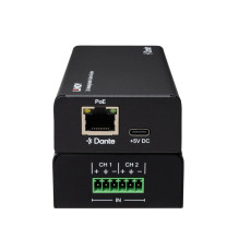 Garso Kodavimo Įrenginys - Lindy 2ch Analoginis Garso į Dante® Kodavimo Įrenginys, 96kHz, RJ45 Išėjimas, Juodas Garso Kodavimo Įrenginys - Lindy 2ch Analoginis Garso į Dante® Kodavimo Įrenginys, 96kHz, RJ45 Išėjimas, Juodas
