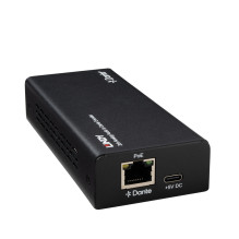 Garso Kodavimo Įrenginys - Lindy 2ch Analoginis Garso į Dante® Kodavimo Įrenginys, 96kHz, RJ45 Išėjimas, Juodas
