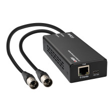 Garso Dekoderis - Lindy 2ch Dante į XLR 96kHz 24-Bit PoE Juodas