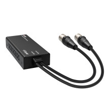 Garso Dekoderis - Lindy 2ch Dante į XLR 96kHz 24-Bit PoE Juodas