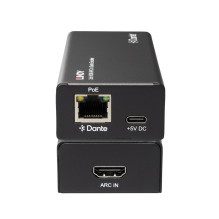 Garso Koduoklis - Lindy 2ch HDMI ARC į Dante Koduoklį, 24-bit, 100m, Juodas