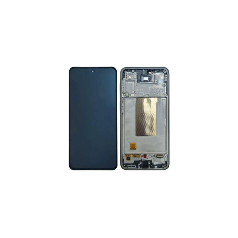 LCD screen Samsung A376 A37 5G with touch screen and frame Charcoal original (service pack)