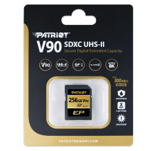 Memory Card - Patriot V90 256GB SDXC UHS-II U3 Class 10 Memory Card - Patriot V90 256GB SDXC UHS-II U3 Class 10