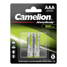 Camelion AlwaysReady AAA R03 800 mah rechargeable batteries 2 pcs.