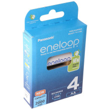 Panasonic Eneloop AA 2000mAh (BK-3MCDE / 4BE) įkraunamos baterijos 4 vnt. Panasonic Eneloop AA 2000mAh (BK-3MCDE / 4BE) įkraunamos baterijos 4 vnt.
