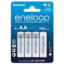 Panasonic Eneloop AA 2000mAh (BK-3MCDE / 4BE) įkraunamos baterijos 4 vnt. Panasonic Eneloop AA 2000mAh (BK-3MCDE / 4BE) įkraunamos baterijos 4 vnt.