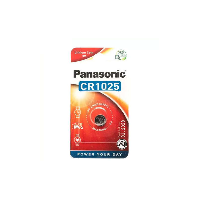 Panasonic CR1025 lithium battery 1 pc.