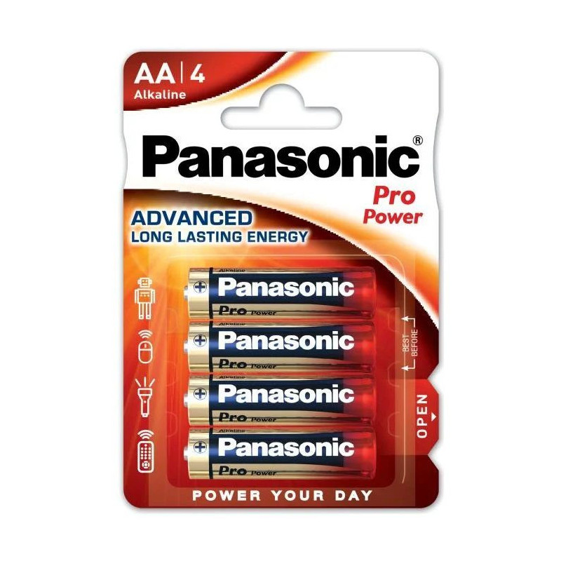 Panasonic LR6 AA Pro Power šarminės baterijos 4 vnt.