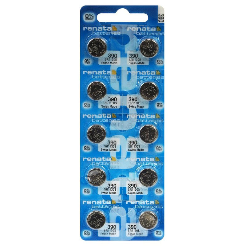 Renata 390 (SR1130SW) batteries 10 pcs.
