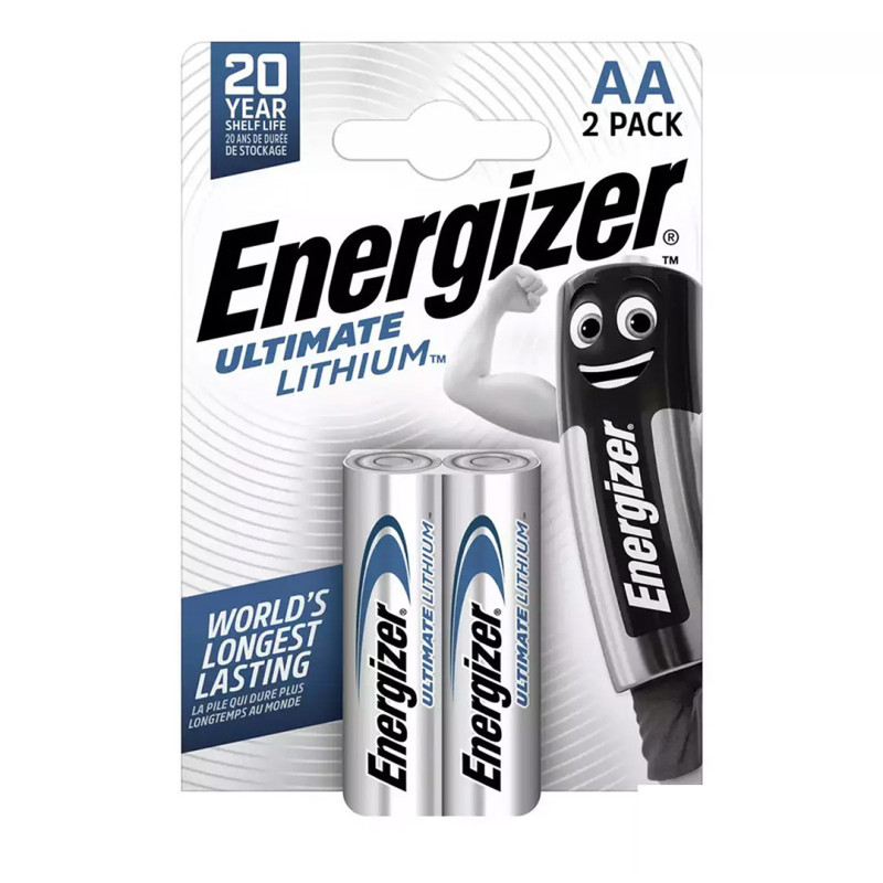 Energizer L91 AA Ultimate lithium batteries, 2 pcs.