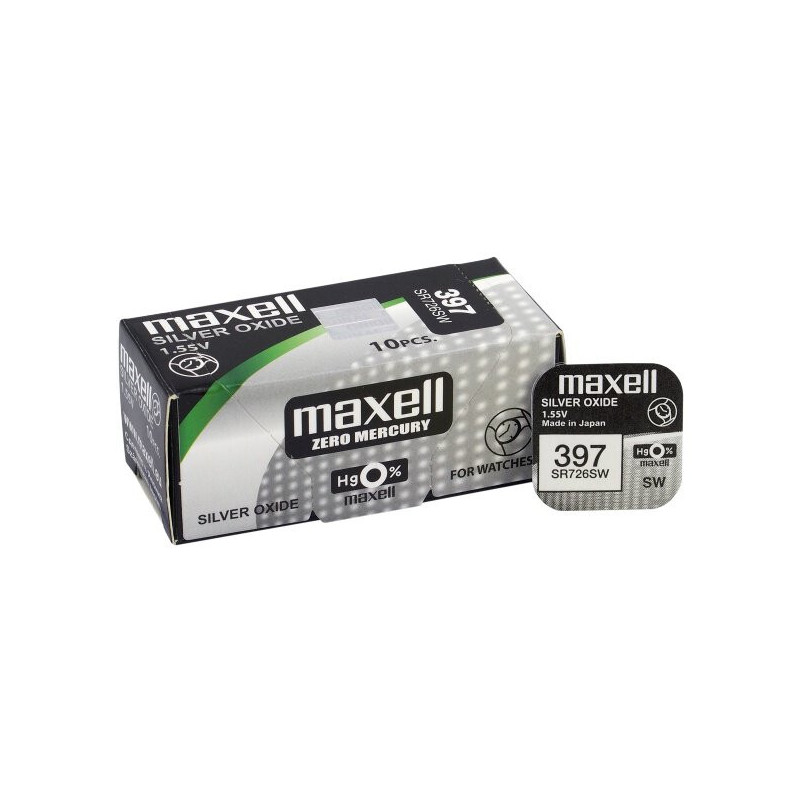 Maxell 397 (SR726SW) baterijos 10 vnt.