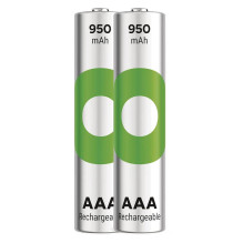 GP R03 AAA ReCyko 950mAh įkraunamos baterijos 2 vnt. (smėlio sp. pakuotė) GP R03 AAA ReCyko 950mAh įkraunamos baterijos 2 vnt. (smėlio sp. pakuotė)