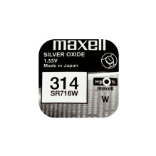 Maxell 314 (SR716W) silver oxide batteries 10 pcs.