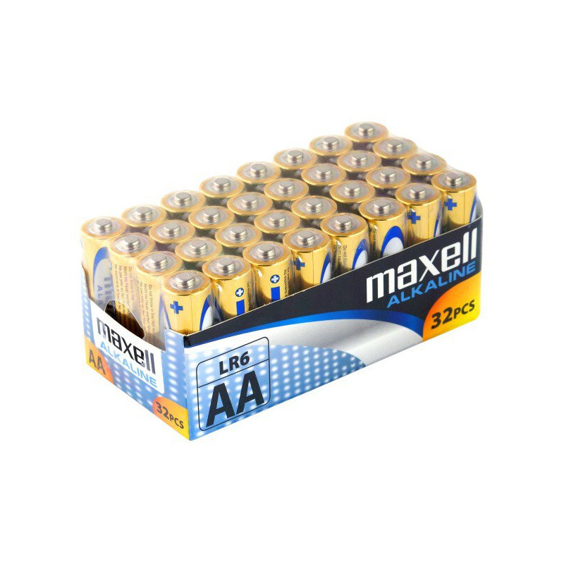 Maxell AA LR6 baterijos 32 vnt.