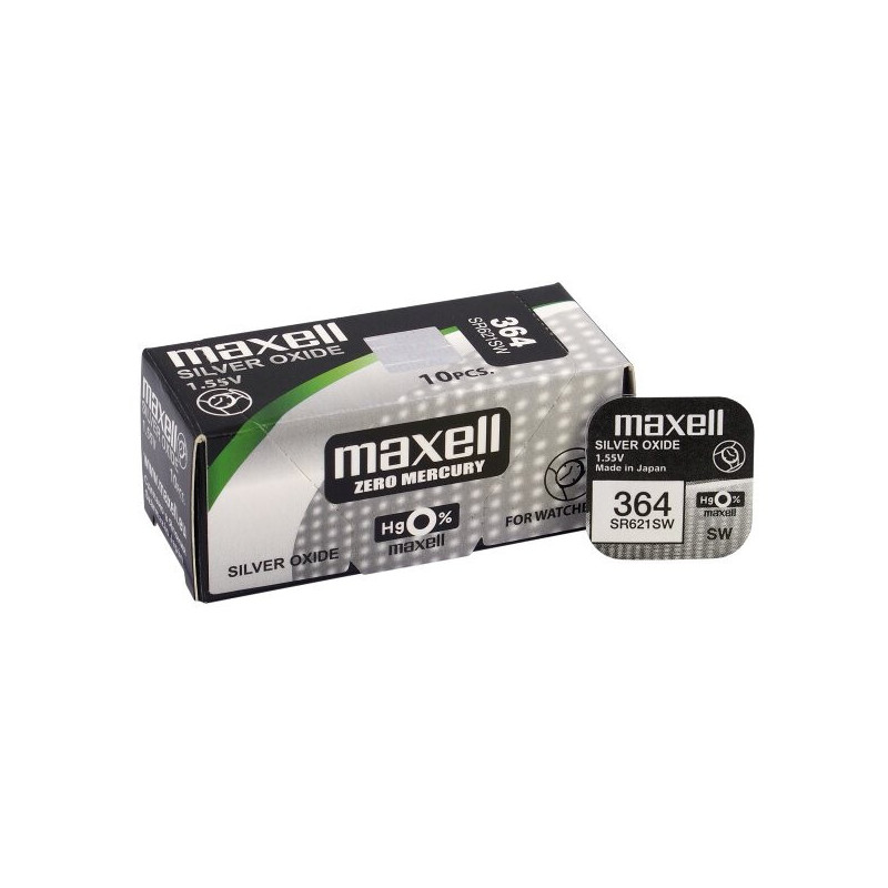 Maxell 364 (SR621SW) baterijos 10 vnt.