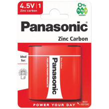 Panasonic Zinc-Carbon 3R12 4.5V battery 1 pc.