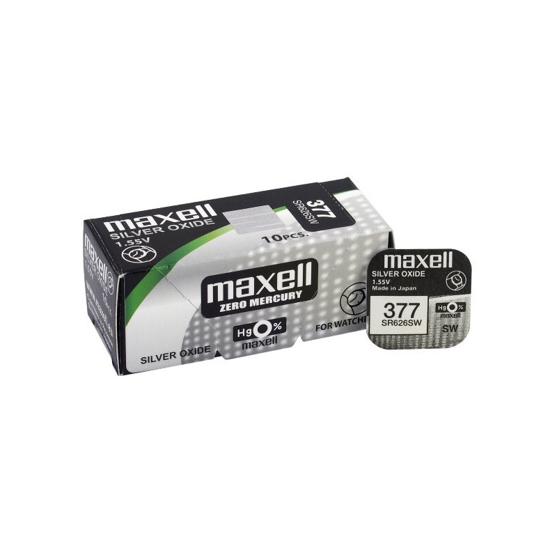 Maxell 377 (SR626SW) baterijos 10 vnt.