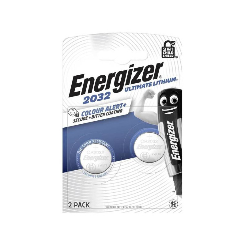 Energizer Ultimate Lithium CR2032 ličio bateriijos 2 vnt.