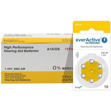 Everactive Ultrasonic 10 PR70 6BL klausos baterijos 60 vnt. Everactive Ultrasonic 10 PR70 6BL klausos baterijos 60 vnt.