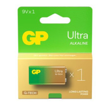 GP 9V 6LR61 Ultra (G-TECH) šarminė baterija 1 vnt.