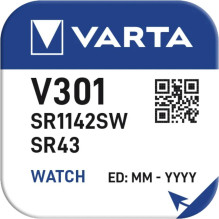Varta 301 (SR1142SW) baterijos 10 vnt. Varta 301 (SR1142SW) baterijos 10 vnt.