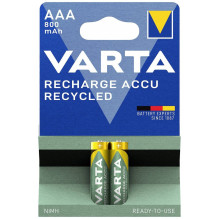 Varta Recharge Accu Recycled AAA 800 mAh (56813) batteries 2 pcs. Varta Recharge Accu Recycled AAA 800 mAh (56813) batteries 2 pcs.