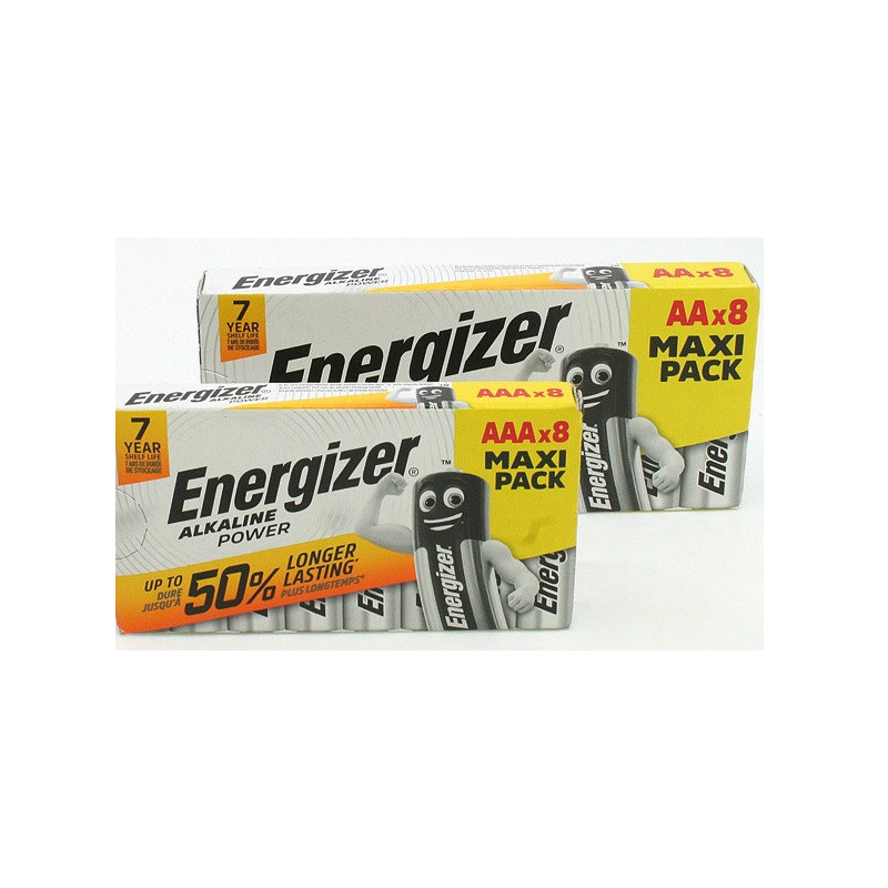 Energizer AA Power 8SH alkaline batteries, 8 pcs.
