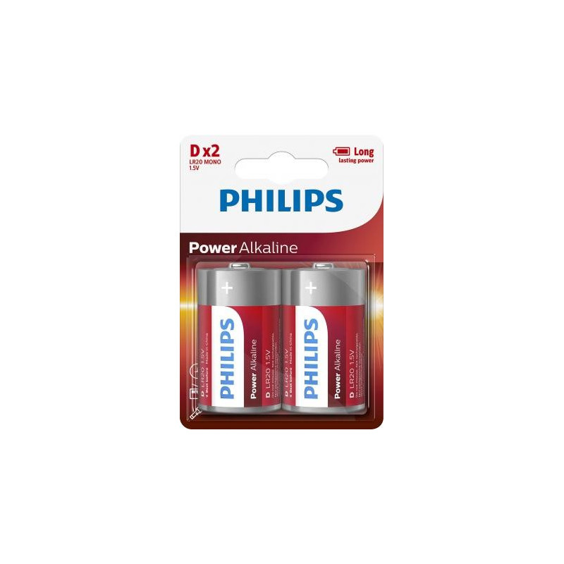 Philips LR20 D Power šarminės baterijos 2 vnt.