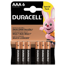 Duracell AAA LR03 1.5V MN2400 alkaline batteries 6 pcs.