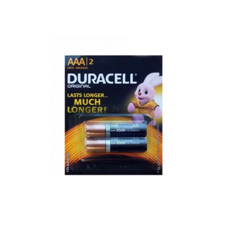 Duracell Duralock Original AAA LR03 1.5V alkaline batteries 2 pcs.