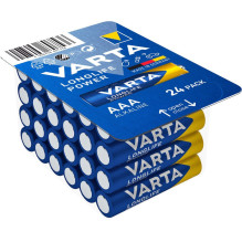 Varta AAA Longlife Power LR03 Alkaline baterijos 24 vnt. Varta AAA Longlife Power LR03 Alkaline baterijos 24 vnt.