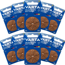 Varta 312 PR41 hearing aid batteries 60 pcs. Varta 312 PR41 hearing aid batteries 60 pcs.