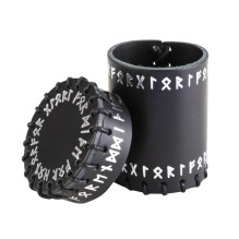 Runic Black Leather...