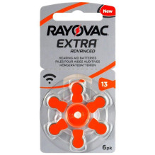 Rayovac Extra Advanced 13 hearing aid batteries 60 pcs. Rayovac Extra Advanced 13 hearing aid batteries 60 pcs.