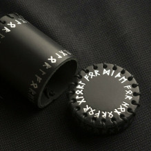 Runic Black Leather Dice Cup Runic Black Leather Dice Cup
