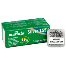 Murata 395 399 (SR927SW) sidabro oksido baterijos 10 vnt. Murata 395 399 (SR927SW) sidabro oksido baterijos 10 vnt.