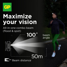 GP Xplor Ultra Compact headlamp PHR16 žibintas ant galvos GP Xplor Ultra Compact headlamp PHR16 žibintas ant galvos