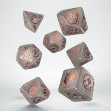 Dragons Rpg Quartz kauliukų rinkinys Dragons Rpg Quartz kauliukų rinkinys