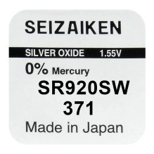Seizaiken 371 (SR920SW) silver oxide batteries 10 pcs. Seizaiken 371 (SR920SW) silver oxide batteries 10 pcs.