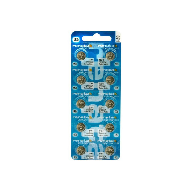 Renata 371 (SR920SW) baterijos 10 vnt.