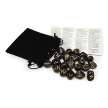Black Agate Runos (juodojo agato) Lo Scarabeo Black Agate Runos (juodojo agato) Lo Scarabeo