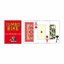 Modiano Jumbo Bike Trophy Playing kortos (raudonos) Modiano Jumbo Bike Trophy Playing kortos (raudonos)
