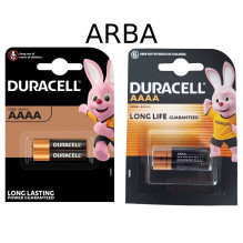 Duracell AAAA alkaline batteries 2 pcs. Duracell AAAA alkaline batteries 2 pcs.