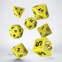 Cyberpunk RED RPG danger zone kauliukų rinkinys geltonos ir juodos sp Cyberpunk RED RPG danger zone kauliukų rinkinys geltonos ir juodos sp
