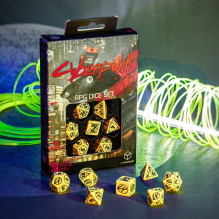 Cyberpunk Red RPG Danger Zone Dice Set Yellow And Black Sp Cyberpunk Red RPG Danger Zone Dice Set Yellow And Black Sp
