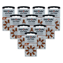 Rayovac Extra 312 hearing aid batteries 80 pcs.